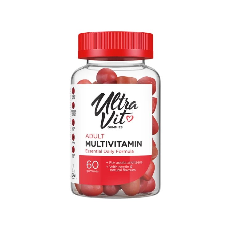 Витамины и минералы VPLab UltraVit Gummies Adult Multivitamin, 60 таблеток СРОК 01.21,  ml, VP Lab. Vitaminas y minerales. General Health Immunity enhancement 