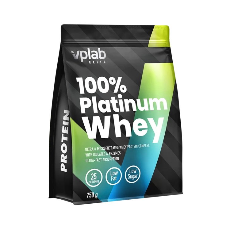 Протеин VPLab 100% Platinum Whey, 750 грамм Малина-белый шоколад,  мл, VPLab. Протеин. Набор массы Восстановление Антикатаболические свойства 