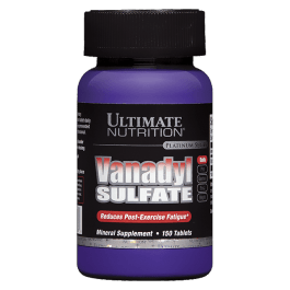 Vanadyl Sulfate 10 mg, 150 piezas, Ultimate Nutrition. Vitaminas y minerales. General Health Immunity enhancement 