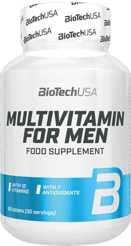 BioTech Multivitamin for Men 60 таб Без вкуса,  мл, BioTech. Витамины и минералы. Поддержание здоровья Укрепление иммунитета 