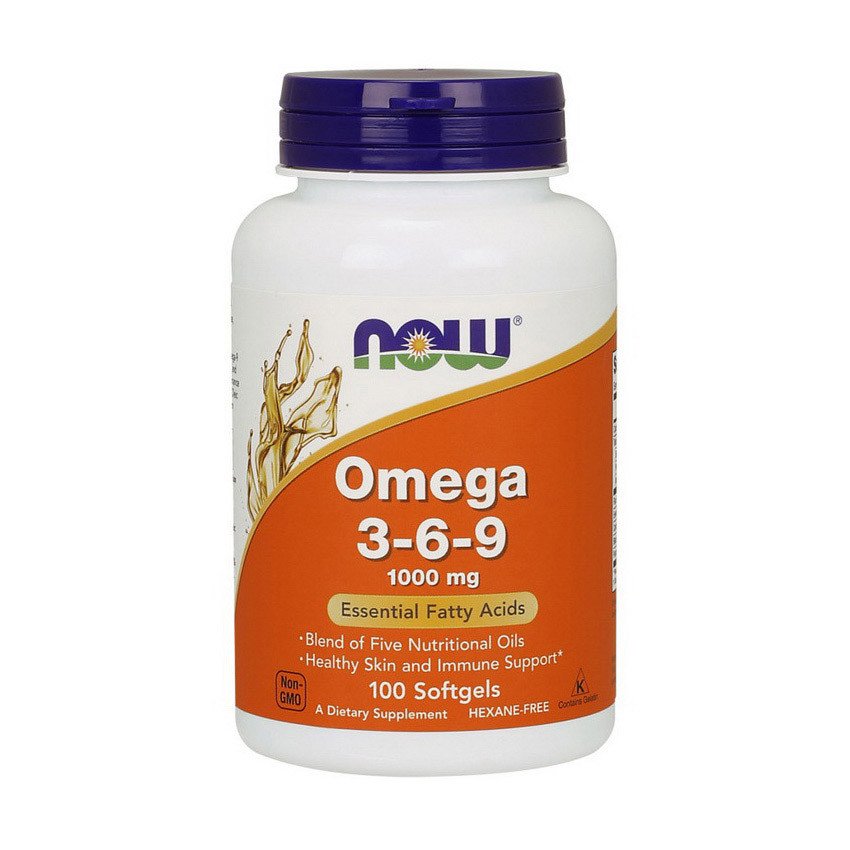 Now Омега  3-6-9 Now Foods Omega 3-6-9 (100 капс) нау фудс , , 100 