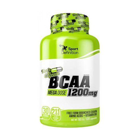 BCAA Sport Definition BCAA Mega Dose 1200 mg, 120 капсул,  мл, Sport Definition. BCAA. Снижение веса Восстановление Антикатаболические свойства Сухая мышечная масса 