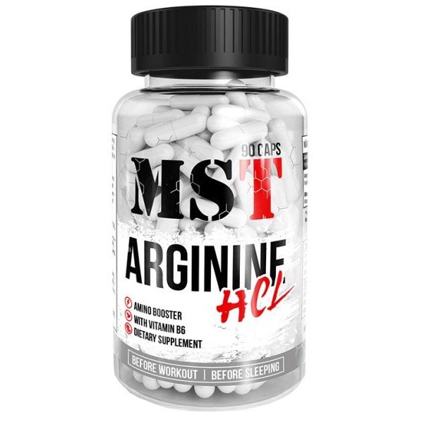 Предтренировочный комплекс MST Arginine HCL, 90 капсул,  ml, MST Nutrition. Pre Workout. Energy & Endurance 