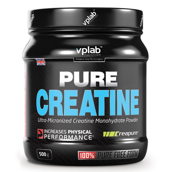 Pure Creatine, 500 g, VP Lab. Monohidrato de creatina. Mass Gain Energy & Endurance Strength enhancement 