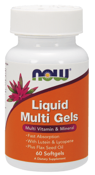 Liquid Multi Gels, 60 шт, Now. Витаминно-минеральный комплекс. Поддержание здоровья Укрепление иммунитета 