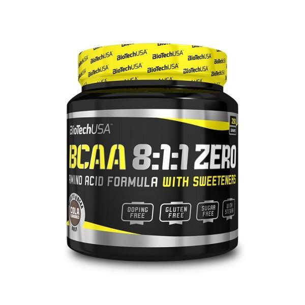 BCAA 8:1:1 Zero Biotech 250 g,  мл, BioTech. BCAA. Снижение веса Восстановление Антикатаболические свойства Сухая мышечная масса 