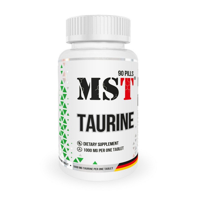 Таурин MST Taurine 1000 mg 90 таблеток,  мл, MST Nutrition. Таурин. 
