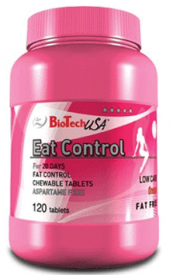 Eat Control, 120 шт, BioTech. Жиросжигатель. Снижение веса Сжигание жира 