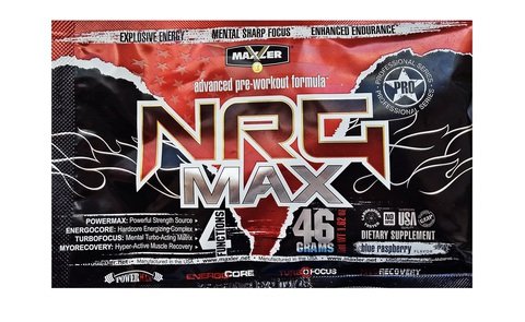 NRG MAX, 46 g, Maxler. Pre Entreno. Energy & Endurance 