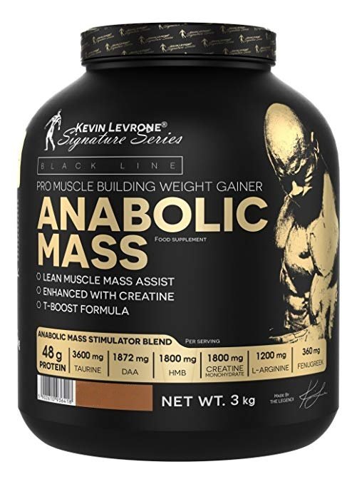 Гейнер Kevin Levrone Anabolic Mass, 3 кг Фисташковое мороженное,  ml, Lethal Supplements. Gainer. Mass Gain Energy & Endurance recovery 