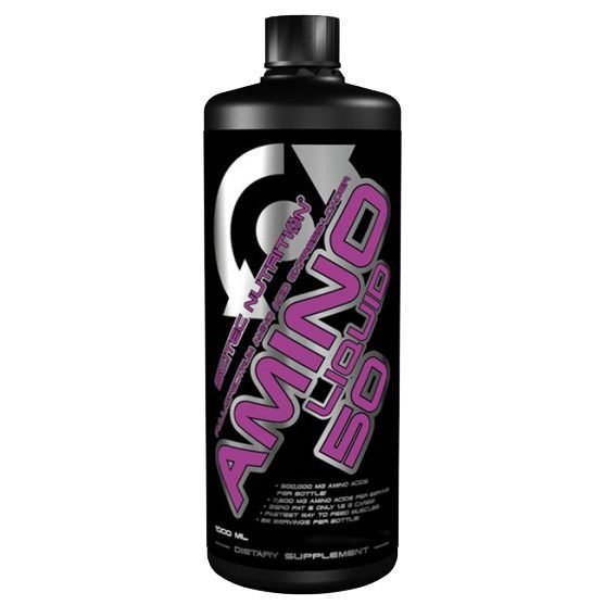 Scitec Nutrition Аминокислота Scitec Amino Liquid 50, 1 литр Вишня-гуава, , 1000  грамм
