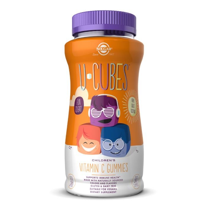 Solgar Витамины и минералы Solgar U-Cubes Childrens Vitamin C, 90 желеек Апельсин, , 