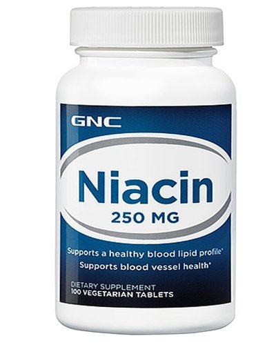 Niacin 250 mg, 250 шт, GNC. Витамин B. Поддержание здоровья 