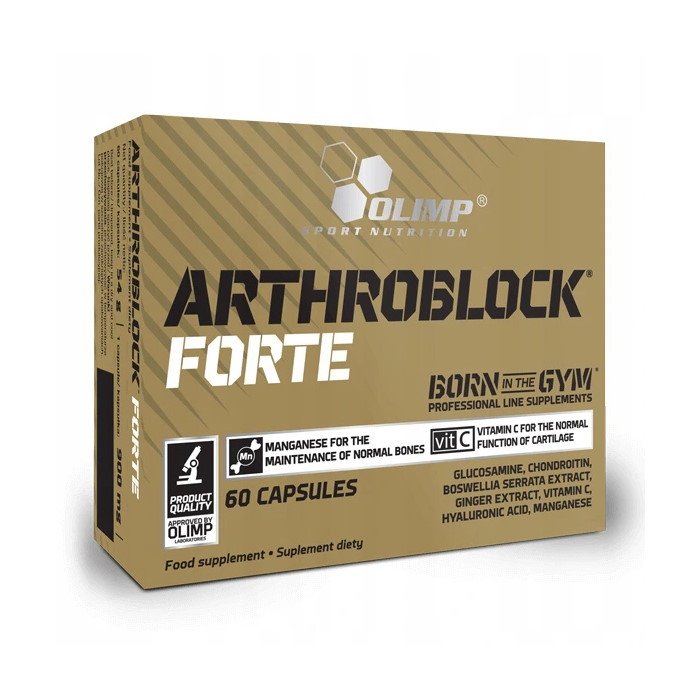 Для суставов и связок Olimp Arthroblock Forte Sport Edition, 60 капсул,  мл, NZMP. Хондропротекторы. Поддержание здоровья Укрепление суставов и связок 