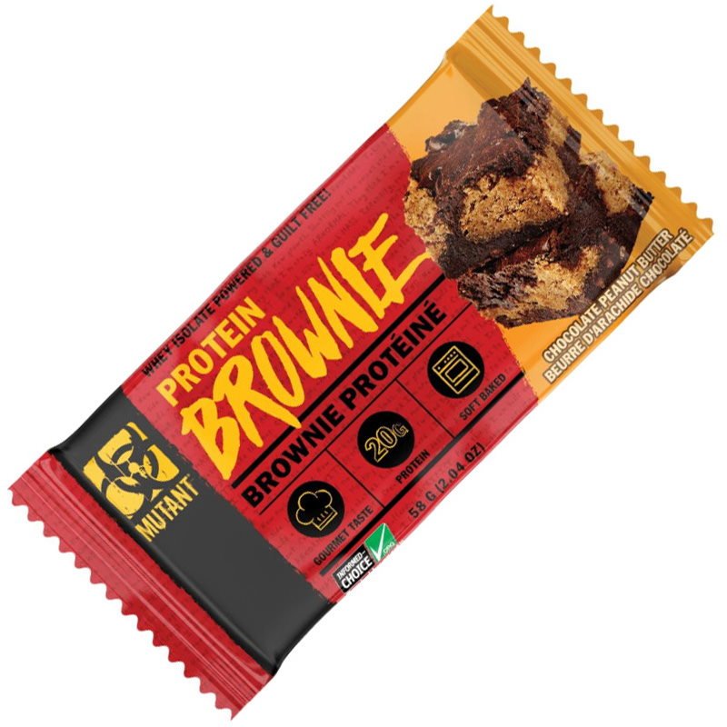 Батончик Mutant Protein Brownie, 58 грамм Шоколад арахисовая паста,  ml, Mutant. Bar. 
