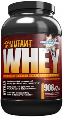 Whey, 908 g, Mutant. Whey Protein. recovery Anti-catabolic properties Lean muscle mass 