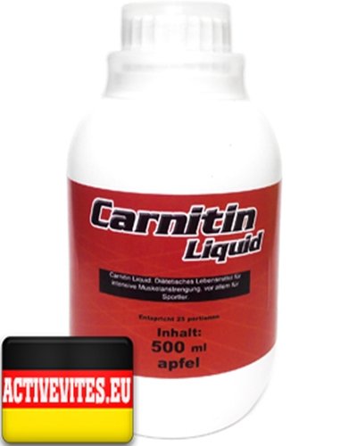 Сarnitin Liquid, 500 мл, Activevites. L-карнитин. Снижение веса Поддержание здоровья Детоксикация Стрессоустойчивость Снижение холестерина Антиоксидантные свойства 