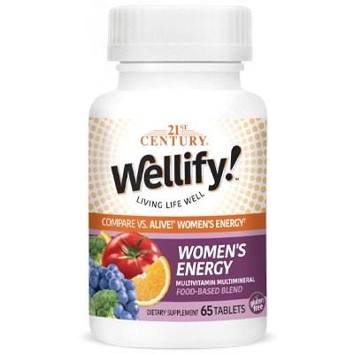Витамины и минералы 21st Century Wellify! Women's Energy, 65 таблеток,  ml, 21st Century. Vitamins and minerals. General Health Immunity enhancement 