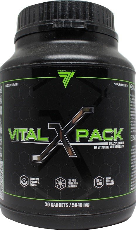 Vital X Pack, 30 piezas, Trec Nutrition. Complejos vitaminas y minerales. General Health Immunity enhancement 