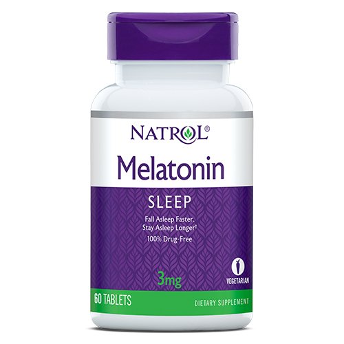 Восстановитель Natrol Melatonin 3mg, 60 таблеток,  ml, Natrol. Post Workout. recovery 