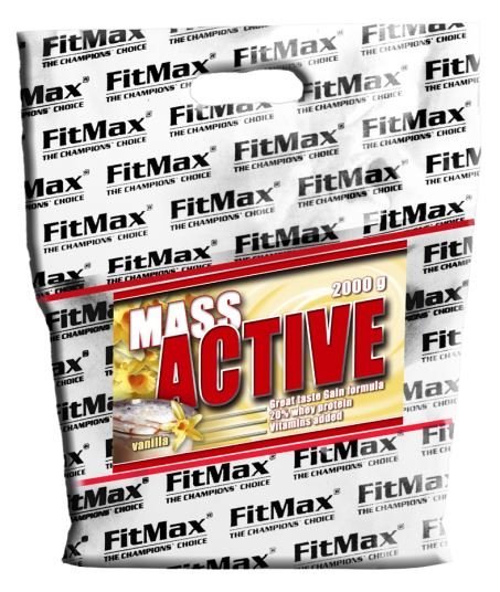 Гейнер FitMax Mass Active, 2 кг Ваниль,  ml, Fit Best Line. Ganadores. Mass Gain Energy & Endurance recuperación 