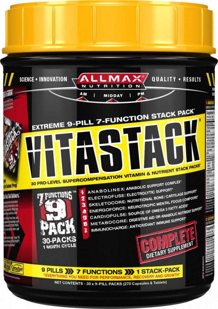 Vitastack, 30 pcs, AllMax. Vitamin Mineral Complex. General Health Immunity enhancement 