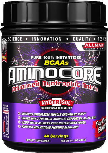 Aminocore, 400 г, AllMax. BCAA. Снижение веса Восстановление Антикатаболические свойства Сухая мышечная масса 