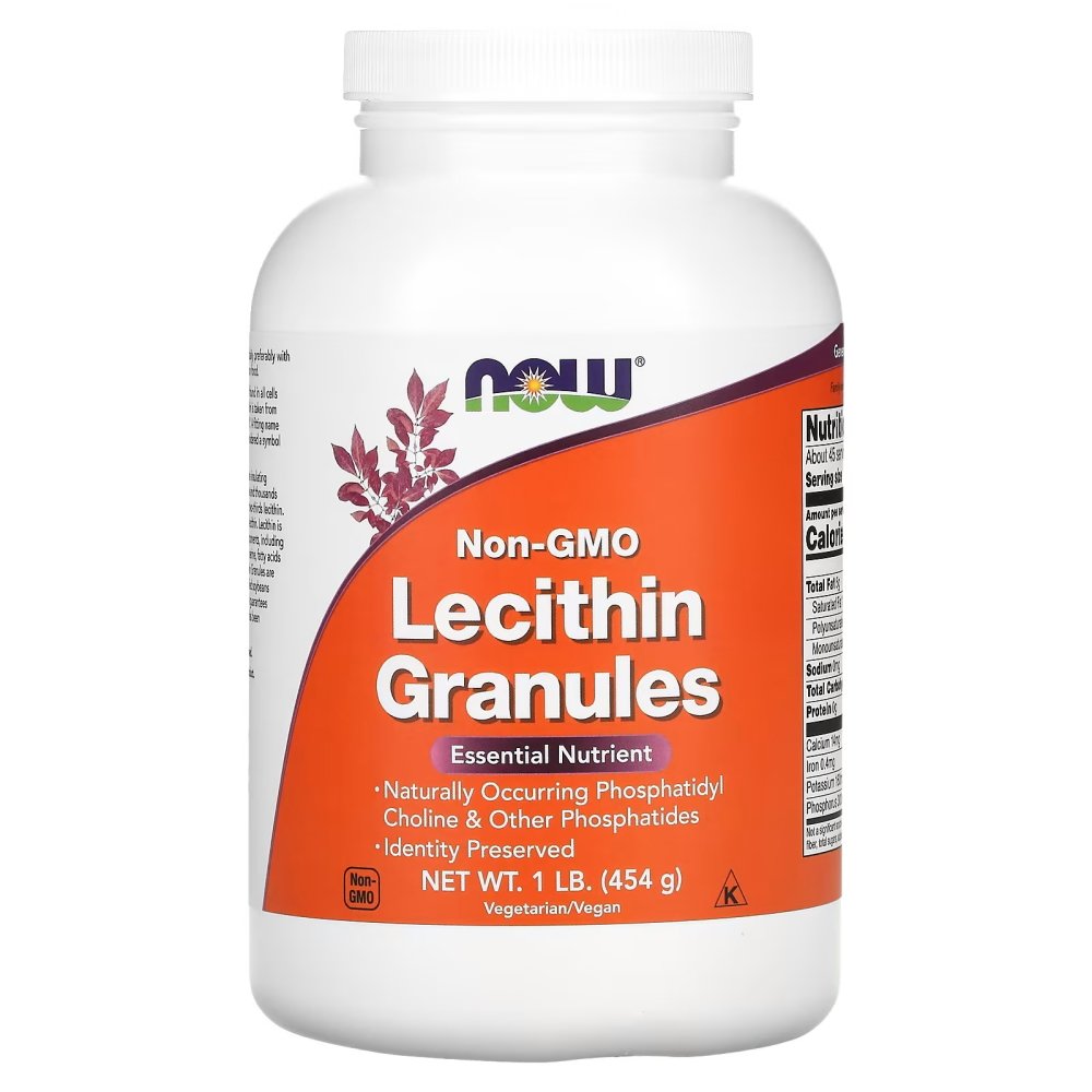 Натуральная добавка NOW Lecithin Granules, 454 грамм,  мл, Now. Hатуральные продукты. Поддержание здоровья 