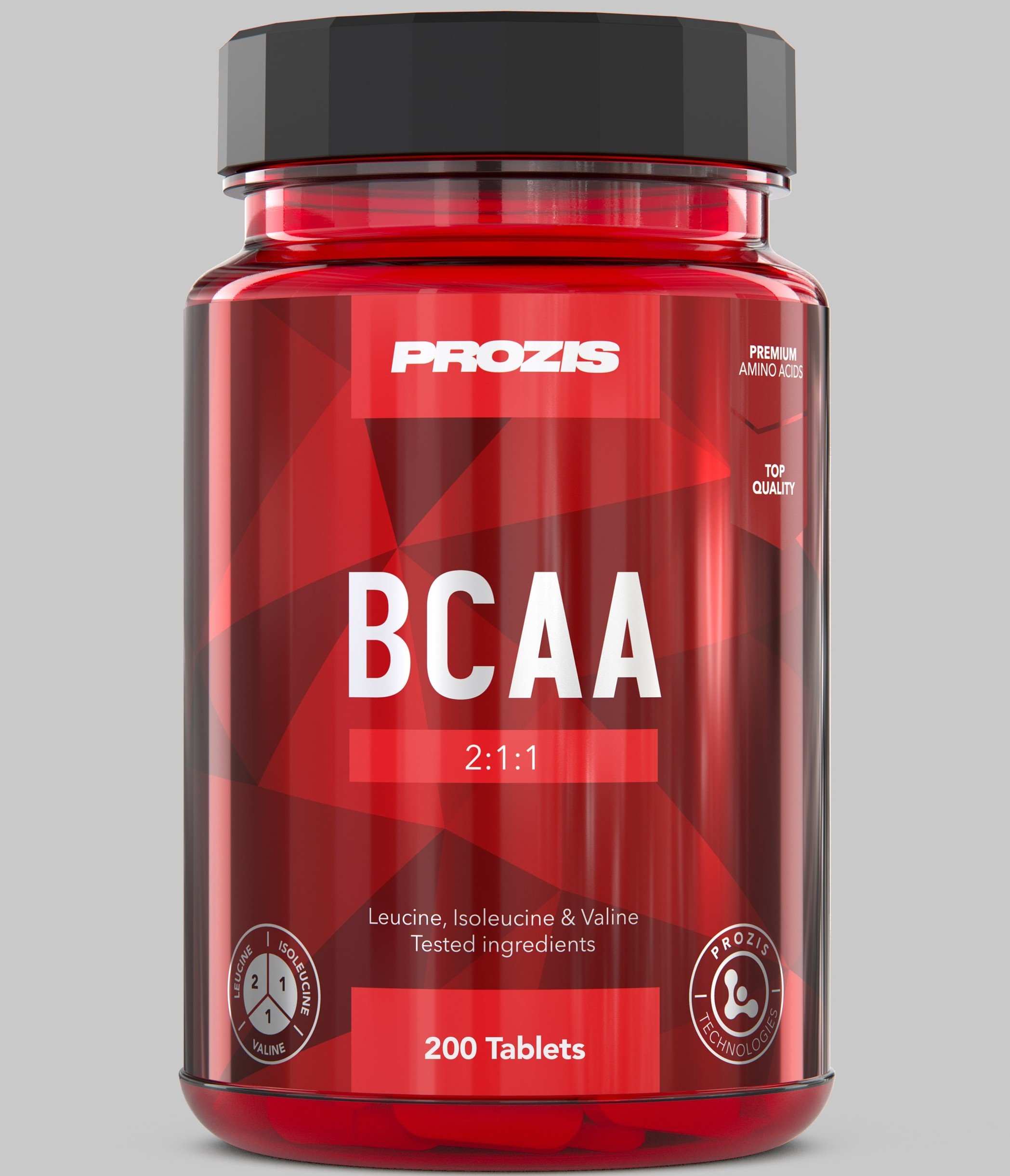 BCAA 2:1:1,  ml, Prozis. BCAA. Weight Loss recovery Anti-catabolic properties Lean muscle mass 