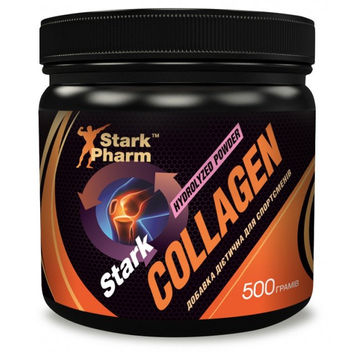 Гидролизованный Коллаген Stark Pharm Stark Collagen Hydrolyzed Powder (500 г) старк фарм,  мл, Stark Pharm. Коллаген. Поддержание здоровья Укрепление суставов и связок Здоровье кожи 