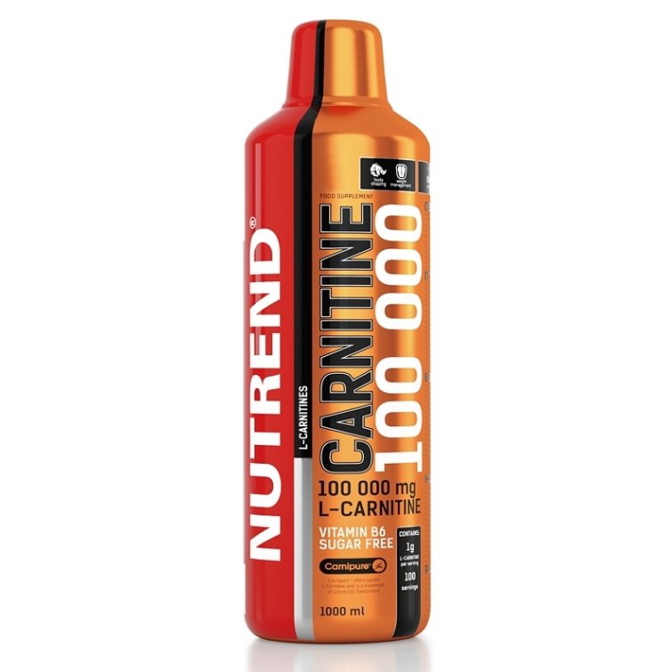 Жиросжигатель Nutrend Carnitine 100 000, 1 литр Лимон,  ml, IronFlex. Fat Burner. Weight Loss Fat burning 