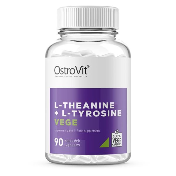 Аминокислота OstroVit Vege Theanine + Tyrosine, 90 вегакапсул,  ml, OstroVit. Amino Acids. 