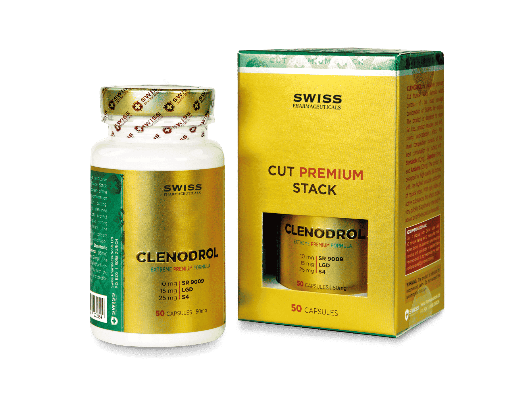 SWISS PHARMACEUTICALS SWISS PHARMACEUTICALS  Clenodrol 50 шт. / 50 servings, , 50 шт.