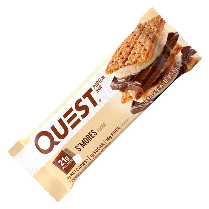 Батончик Quest Nutrition Protein Bar, 60 грамм Печенье S'Mores,  ml, Quest Nutrition. Bar. 