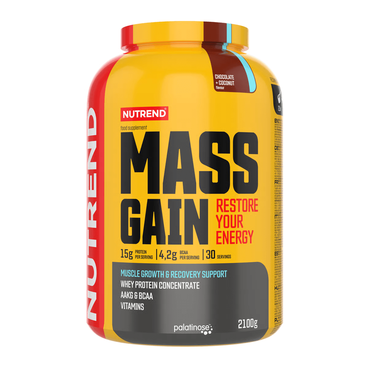 Nutrend Гейнер Nutrend Mass Gain 2100 g Chocolate Сoconut, , 2100 г