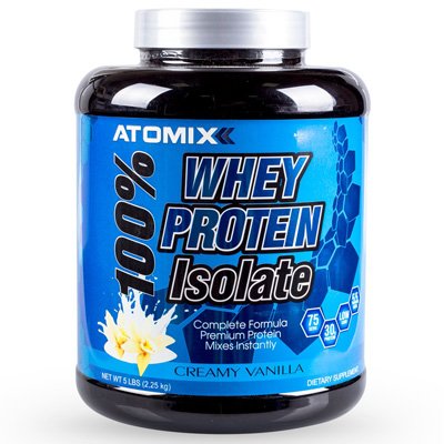 100% Whey Protein Isolate, 2270 g, Atomixx. Whey Isolate. Lean muscle mass Weight Loss recovery Anti-catabolic properties 