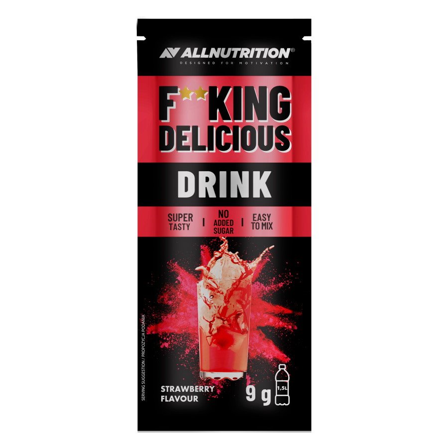 Изотоник AllNutrition Fitking Delicious Drink, 9 грамм Клубника,  мл, AllNutrition. Изотоники. Поддержание здоровья Восстановление Восстановление электролитов 