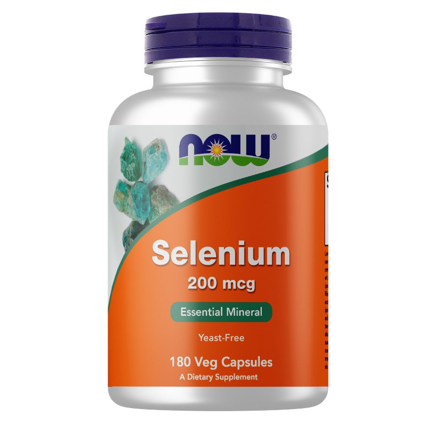 Витамины и минералы NOW Selenium 200 mcg, 180 вегакапсул,  ml, Now. Vitamins and minerals. General Health Immunity enhancement 