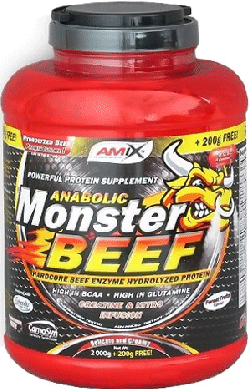 Anabolic Monster Beef Protein, 2200 g, AMIX. Proteinas de carne de vaca. 
