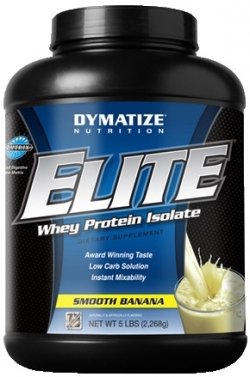 Elite Whey Protein Isolate, 2268 г, Dymatize Nutrition. Сывороточный изолят. Сухая мышечная масса Снижение веса Восстановление Антикатаболические свойства 