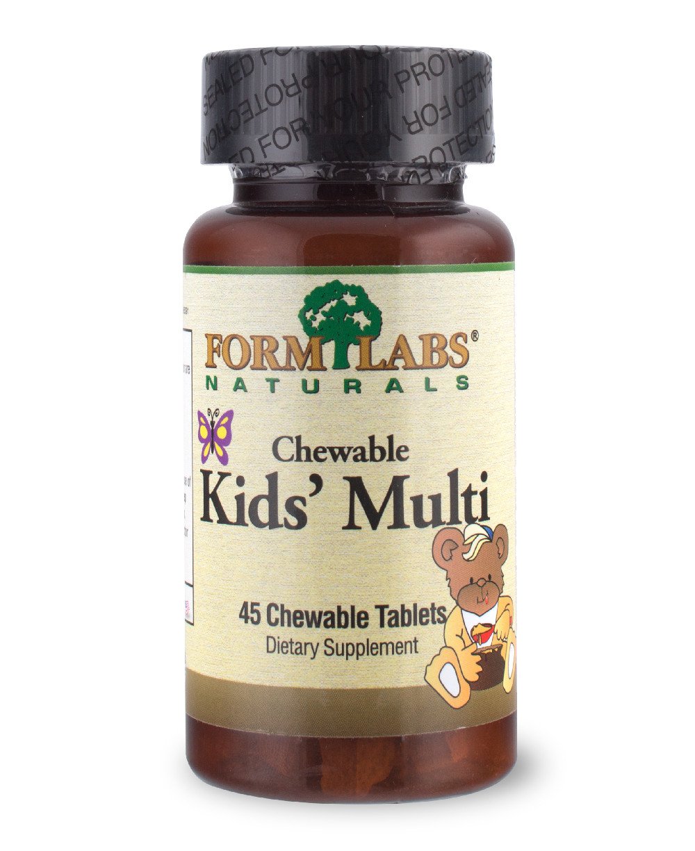 Kid's Multivitamin, 45 шт, Form Labs Naturals. Витамины и минералы. Поддержание здоровья Укрепление иммунитета 