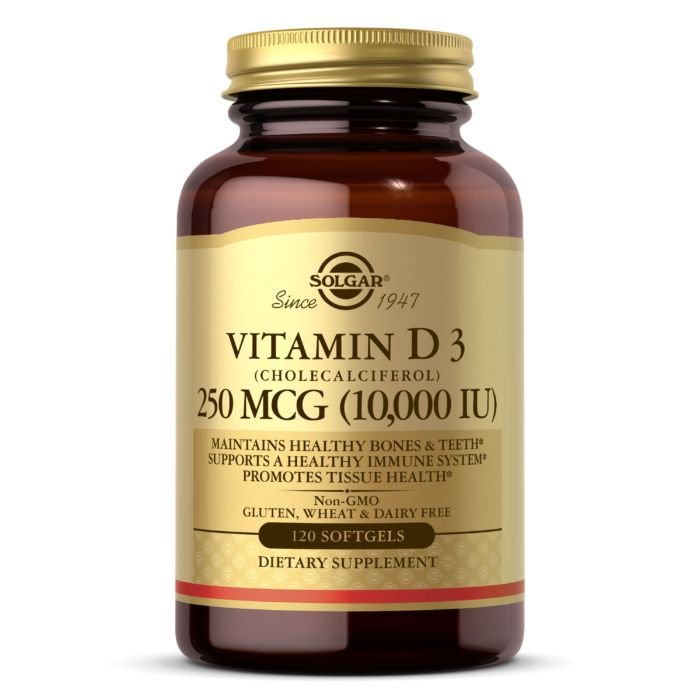 Витамины и минералы Solgar Vitamin D3 250 mcg, 120 капсул,  ml, Solgar. Vitamina D. 