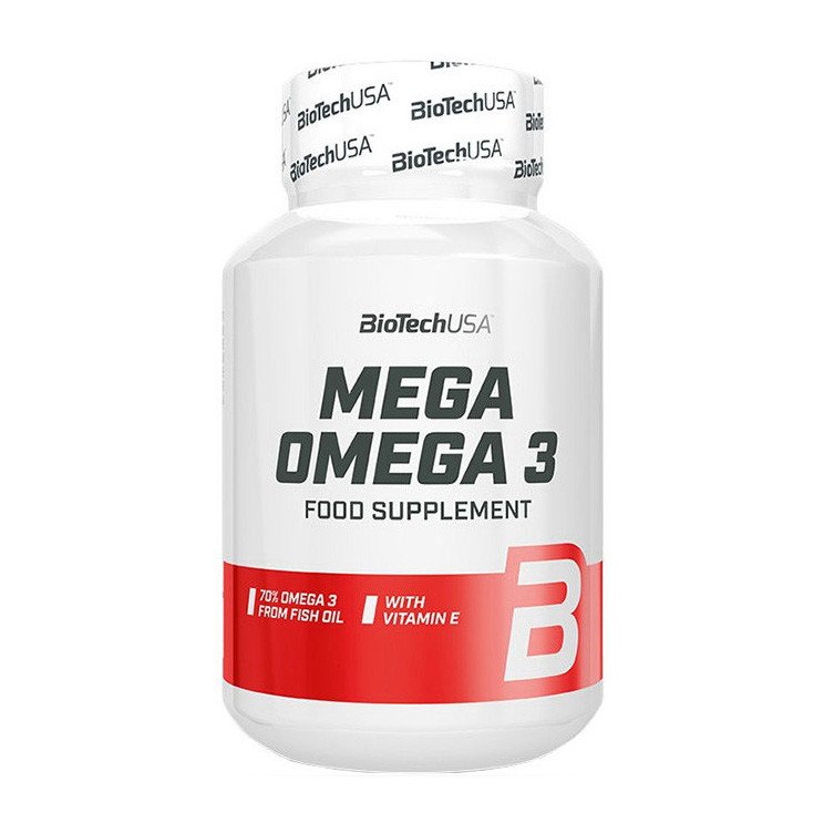 Мега Омега 3 BioTech Mega Omega 3 (90 капс) рыбий жир биотеч,  мл, BioTech. Омега 3 (Рыбий жир). Поддержание здоровья Укрепление суставов и связок Здоровье кожи Профилактика ССЗ Противовоспалительные свойства 