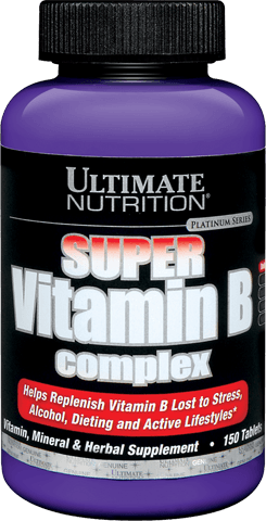 Super Vitamin B Complex, 150 шт, Ultimate Nutrition. Витамин B. Поддержание здоровья 