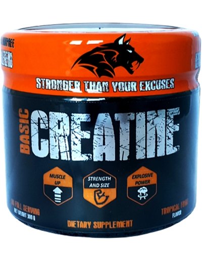 Basic Creatine, 300 g, Amarok Nutrition. Monohidrato de creatina. Mass Gain Energy & Endurance Strength enhancement 