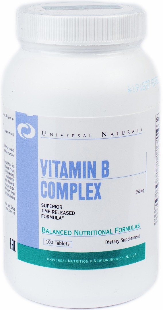 Vitamin B Complex Universal Nutrition 100 tabs,  ml, Universal Nutrition. Vitamina B. General Health 