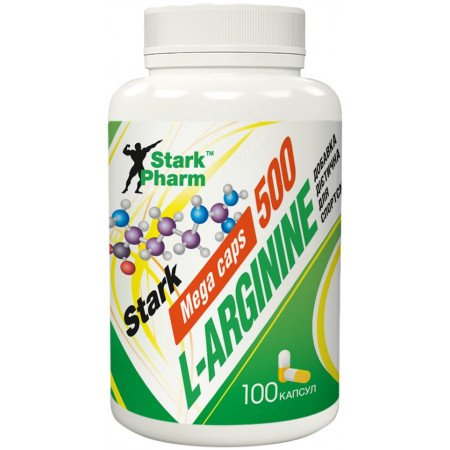 Аминокислота Stark Pharm Stark L-Arginine Mega Caps , 100 капсул,  ml, Stark Pharm. Aminoácidos. 