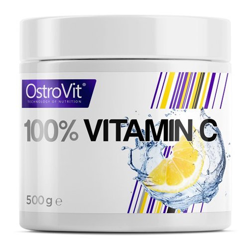 100% Vitamin C, 500 г, OstroVit. Витамин C. Поддержание здоровья Укрепление иммунитета 