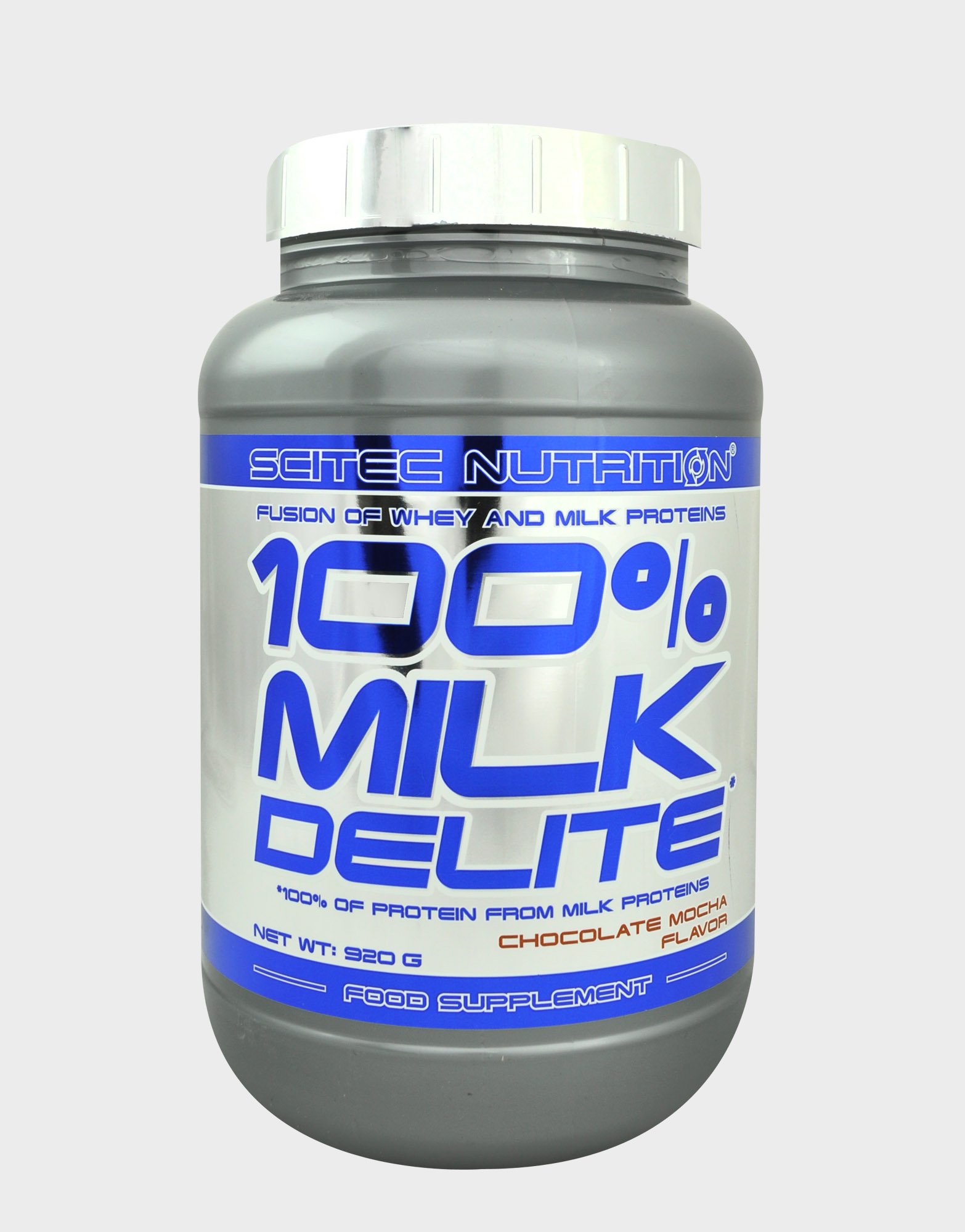 100% Milk Delite, 920 г, Scitec Nutrition. Сывороточный концентрат. Набор массы Восстановление Антикатаболические свойства 