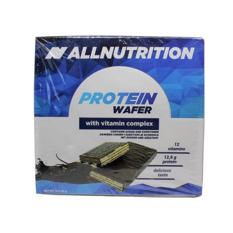 Батончик AllNutrition Protein Wafer Bar, 32*35 грамм Карамель,  ml, AllNutrition. Bar. 